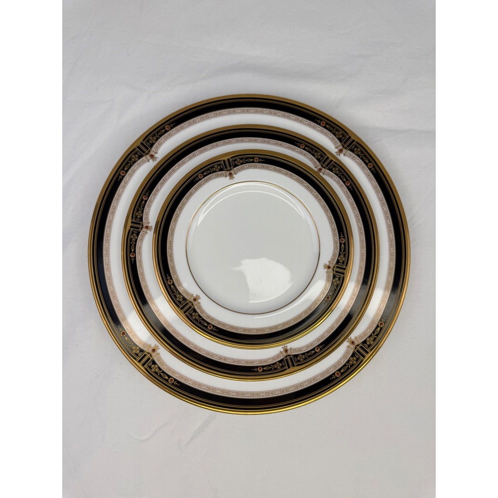 Vintage Noritake Gold and Sable 9758 Bone China 6 Piece Place Setting - Picture 7 of 10